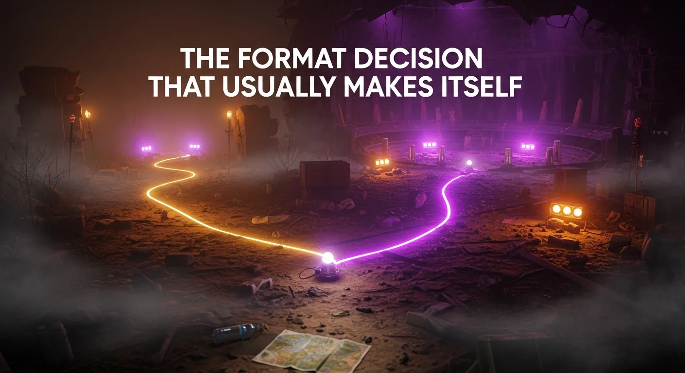 A stylized team-building game scene representing a post-apocalyptic vaccine race, neon-lit emergency atmosphere, stylized not gory.