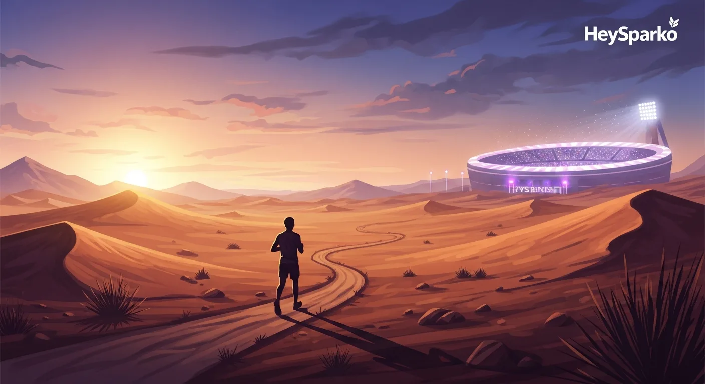 Stylized vaccine-race team-building scene with neon-lit emergency atmosphere