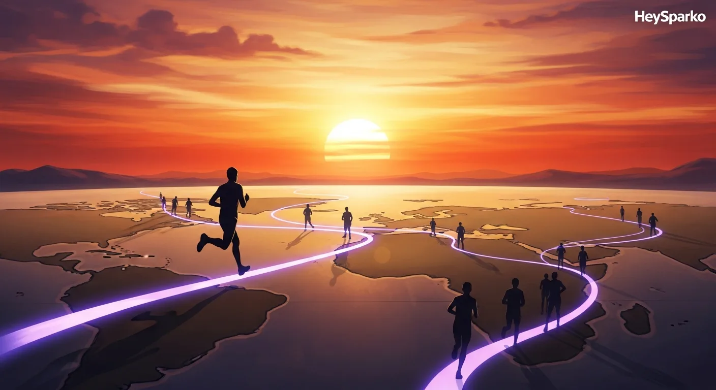 A stylized vaccine-race scene representing the Apocalypse adventure game