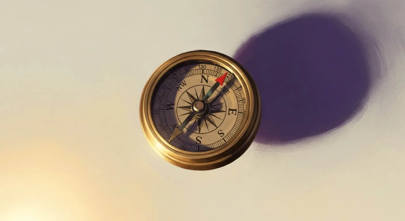 Editorial illustration of a decision matrix of four event format options — synchronous, asynchronous, hybrid, and async-with-anchor — with one option highlighted in HeySparko purple as the recommended pick