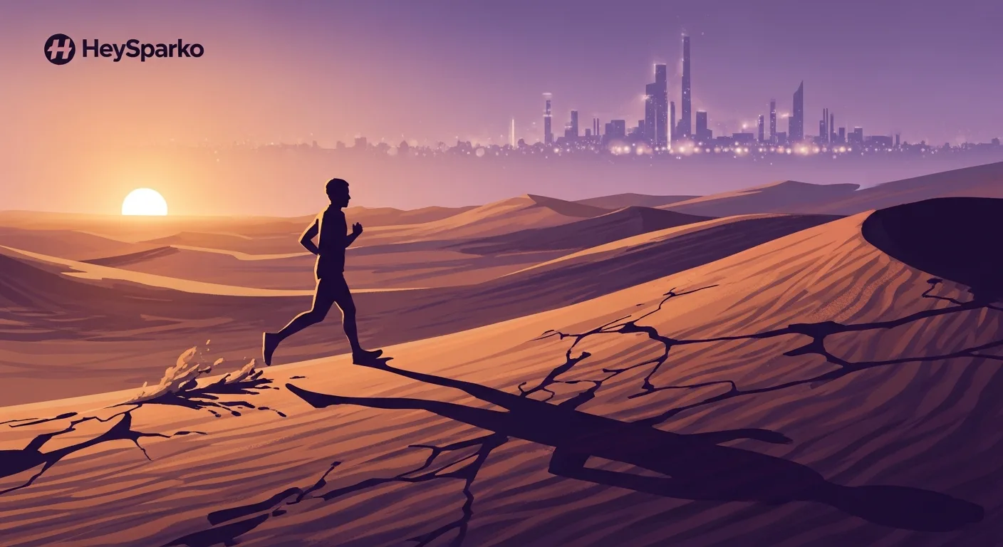 A stylized post-apocalyptic vaccine race, neon-lit emergency atmosphere