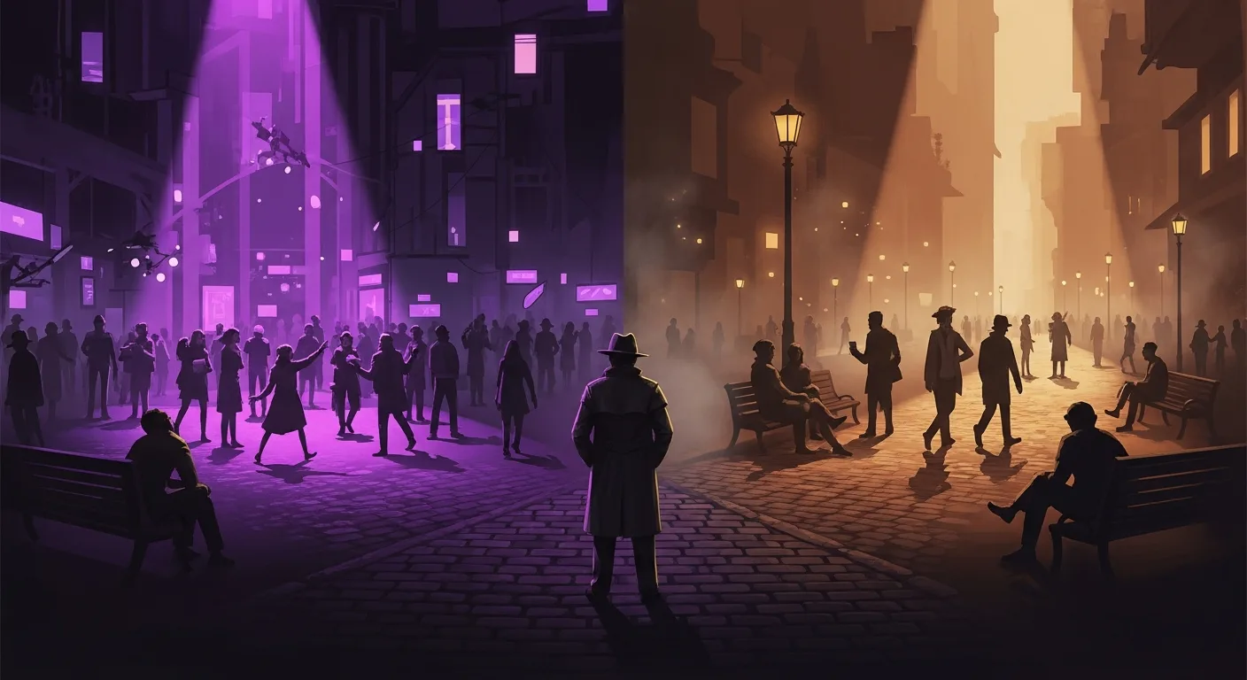 A snowbound hotel mystery setting, evidence laid out for the team, Agatha-Christie style