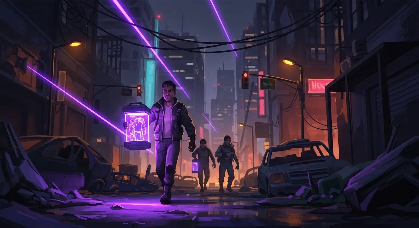 High-stakes coordination gameplay — cinematic emergency response mission in a stylised urban setting